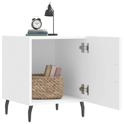 Bedside Cabinet White 40x40x50 cm Engineered Wood