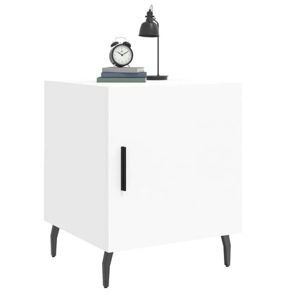 Bedside Cabinet White 40x40x50 cm Engineered Wood