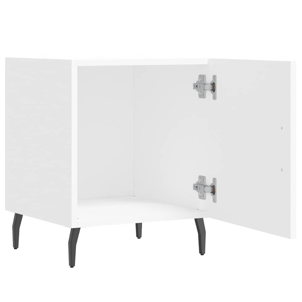 Bedside Cabinet White 40x40x50 cm Engineered Wood
