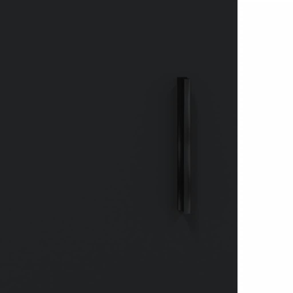 Bedside Cabinets 2 pcs Black 40x40x50 cm Engineered Wood