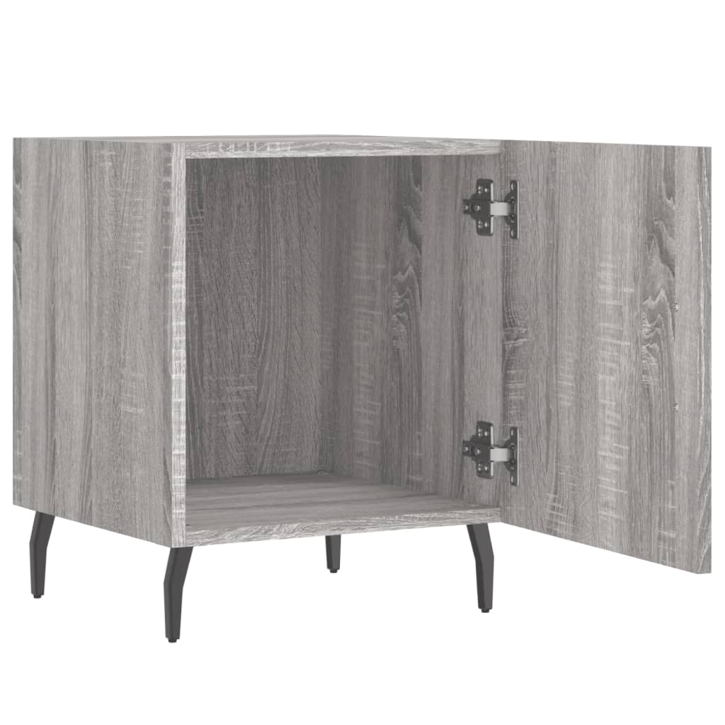 Bedside Cabinets 2 pcs Grey Sonoma 40x40x50 cm Engineered Wood