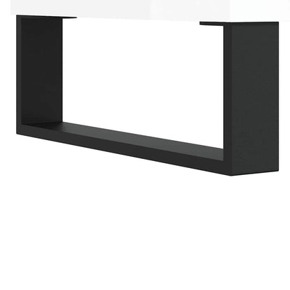 Bedside Cabinets 2 pcs High Gloss White 40x40x50 cm