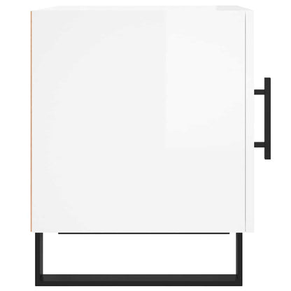 Bedside Cabinets 2 pcs High Gloss White 40x40x50 cm
