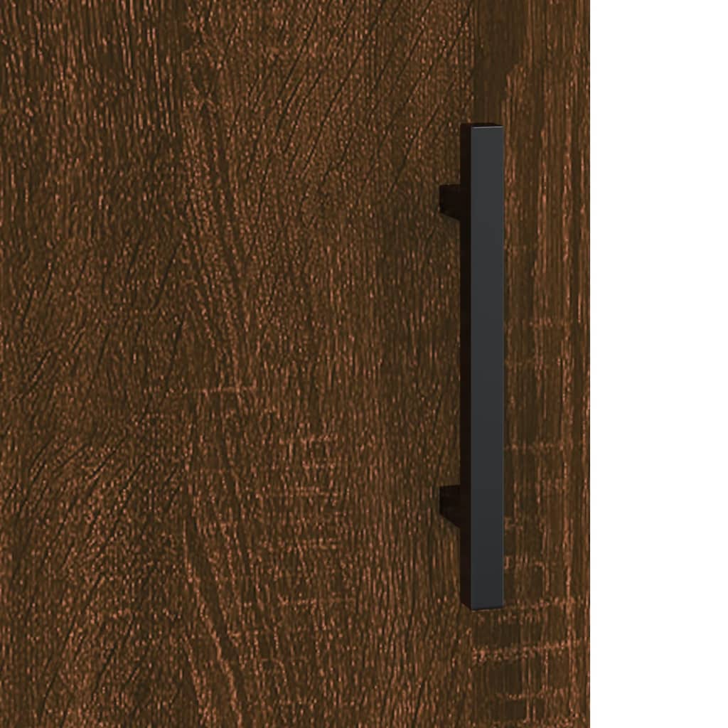 Bedside Cabinet Brown Oak 40x40x50 cm Engineered Wood