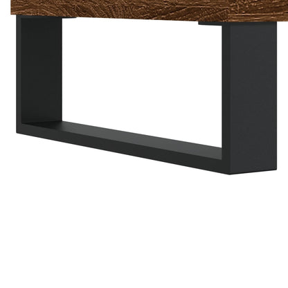 Bedside Cabinet Brown Oak 40x40x50 cm Engineered Wood