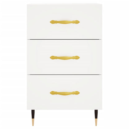 Bedside Cabinet White 40x40x66 cm Engineered Wood