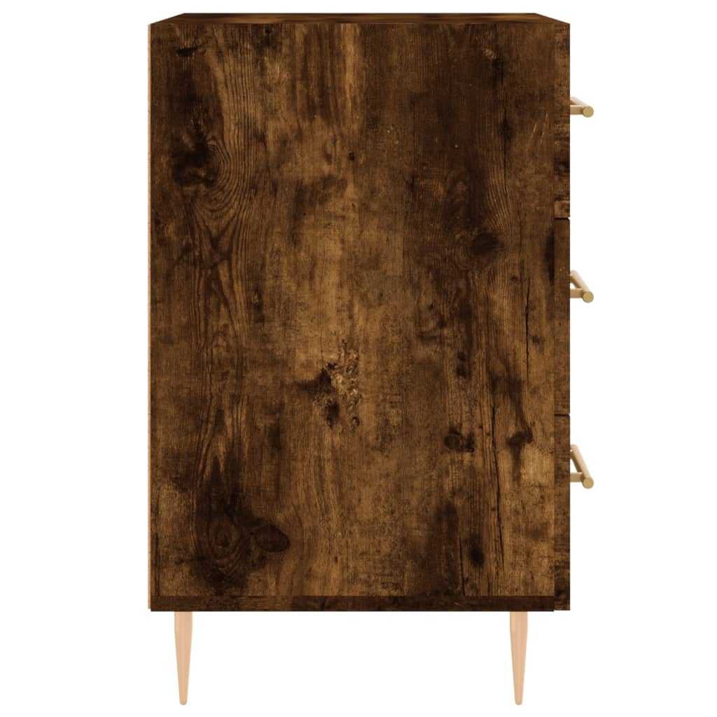 Bedside Cabinet Smoked Oak 40x40x66 cm Engineered Wood