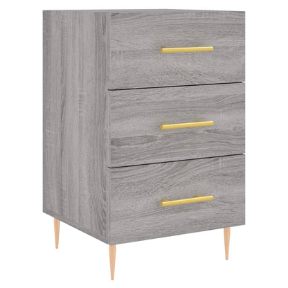 Bedside Cabinet Grey Sonoma 40x40x66 cm Engineered Wood