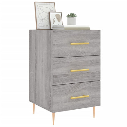 Bedside Cabinet Grey Sonoma 40x40x66 cm Engineered Wood
