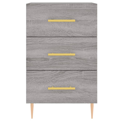 Bedside Cabinet Grey Sonoma 40x40x66 cm Engineered Wood