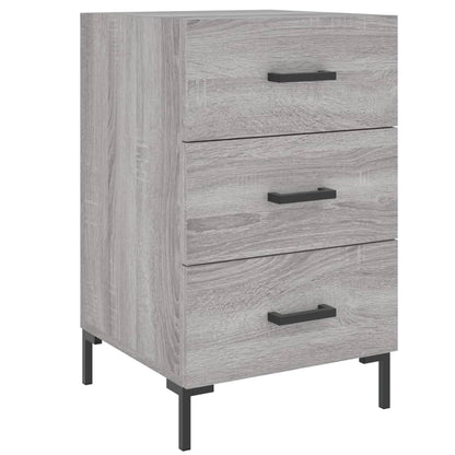 Bedside Cabinet Grey Sonoma 40x40x66 cm Engineered Wood