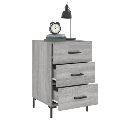Bedside Cabinet Grey Sonoma 40x40x66 cm Engineered Wood