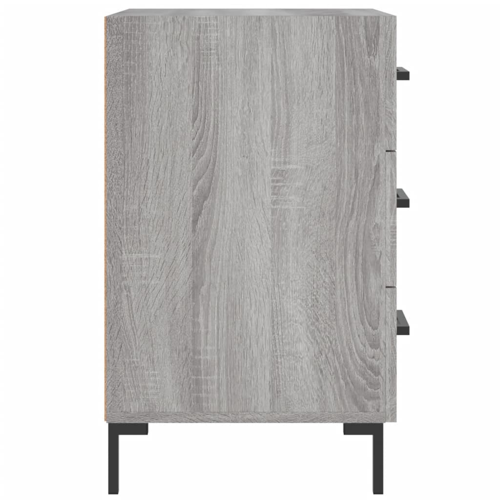 Bedside Cabinet Grey Sonoma 40x40x66 cm Engineered Wood