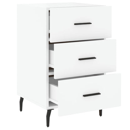 Bedside Cabinet White 40x40x66 cm Engineered Wood