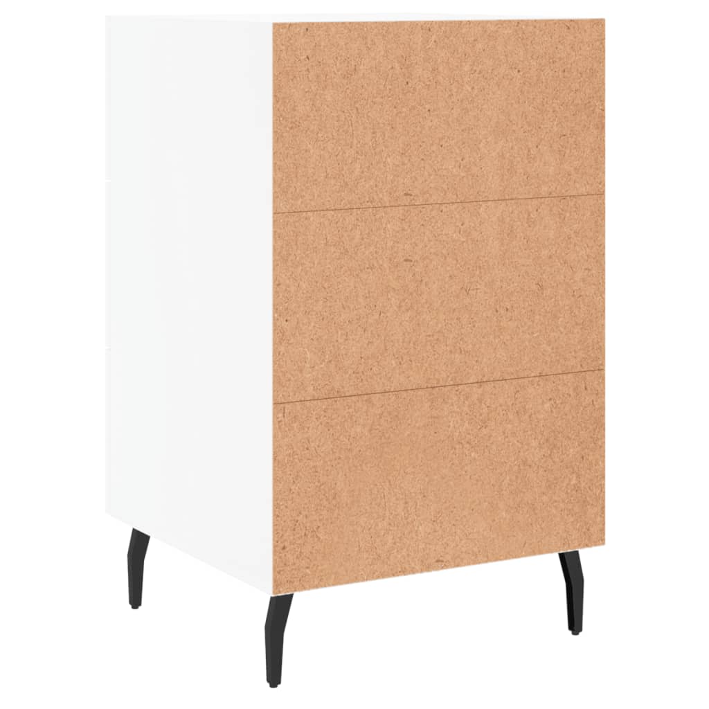 Bedside Cabinet White 40x40x66 cm Engineered Wood