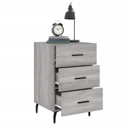 Bedside Cabinet Grey Sonoma 40x40x66 cm Engineered Wood