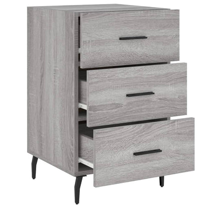 Bedside Cabinet Grey Sonoma 40x40x66 cm Engineered Wood