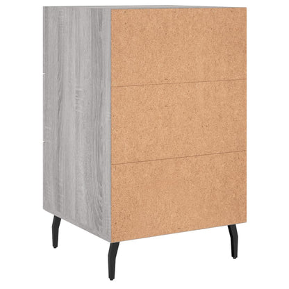Bedside Cabinet Grey Sonoma 40x40x66 cm Engineered Wood