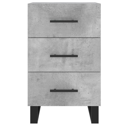 Bedside Cabinet Concrete Grey 40x40x66 cm Engineered Wood