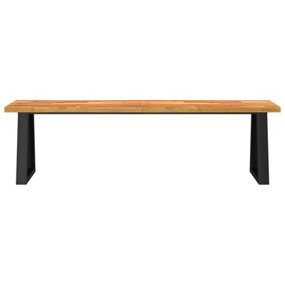 Bench with Live Edge 160 cm Solid Wood Acacia