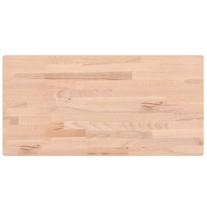 Table Top 100x50x1.5 cm Rectangular Solid Wood Beech