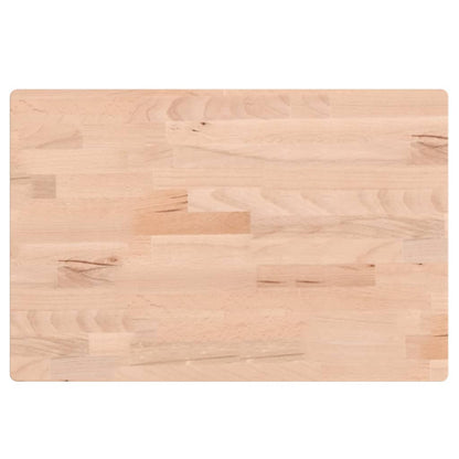 Table Top 60x40x1.5 cm Rectangular Solid Wood Beech
