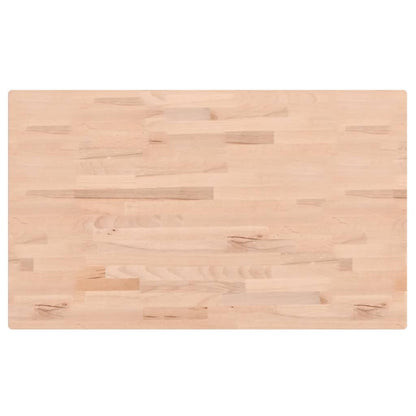 Table Top 100x60x1.5 cm Rectangular Solid Wood Beech
