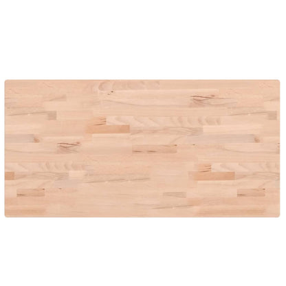 Table Top 100x50x2.5 cm Rectangular Solid Wood Beech