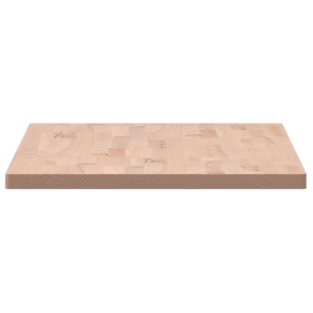 Table Top 100x50x2.5 cm Rectangular Solid Wood Beech