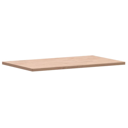 Table Top 100x60x2.5 cm Rectangular Solid Wood Beech