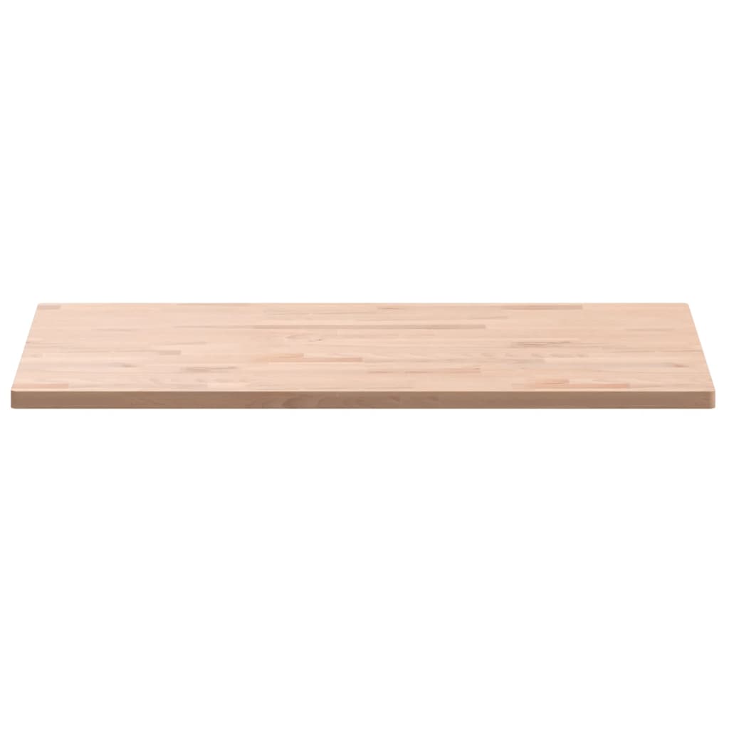 Table Top 100x60x2.5 cm Rectangular Solid Wood Beech