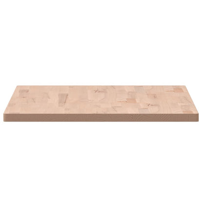 Table Top 100x60x2.5 cm Rectangular Solid Wood Beech