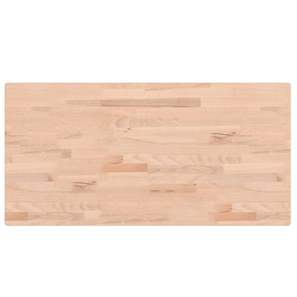 Table Top 100x50x4 cm Rectangular Solid Wood Beech
