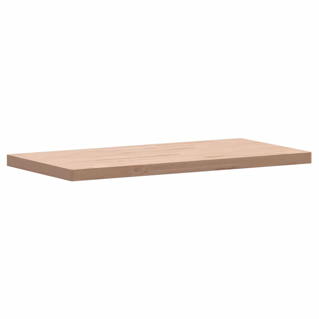 Table Top 100x50x4 cm Rectangular Solid Wood Beech