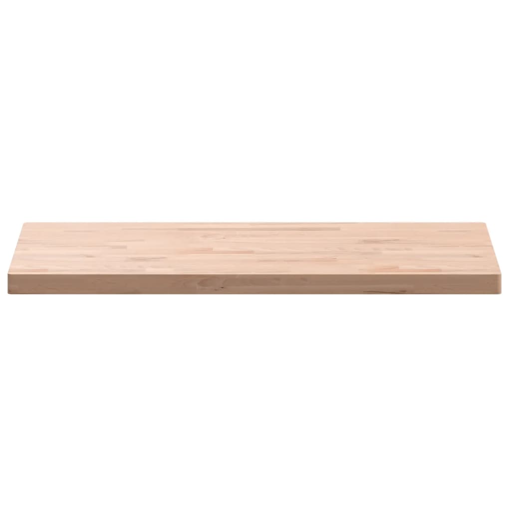 Table Top 100x50x4 cm Rectangular Solid Wood Beech