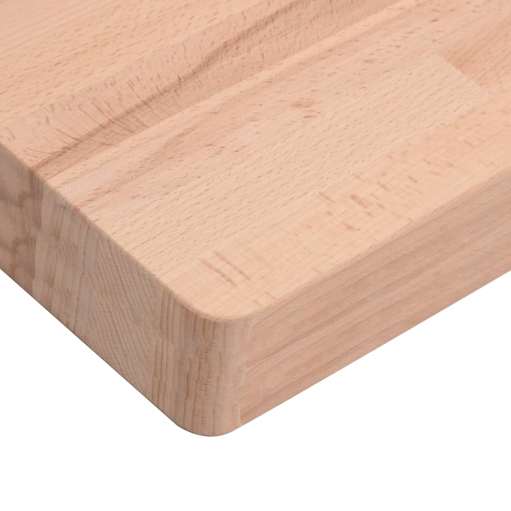 Table Top 100x50x4 cm Rectangular Solid Wood Beech