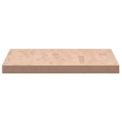 Table Top 100x60x4 cm Rectangular Solid Wood Beech