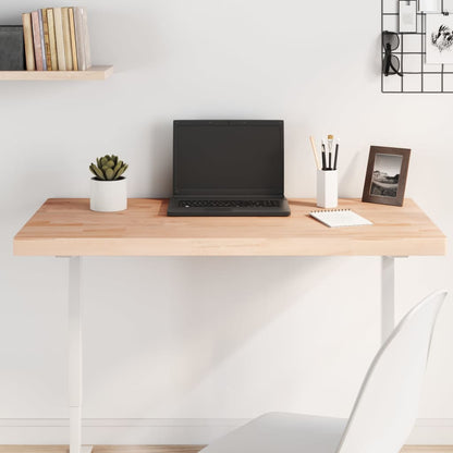 Table Top 100x60x4 cm Rectangular Solid Wood Beech