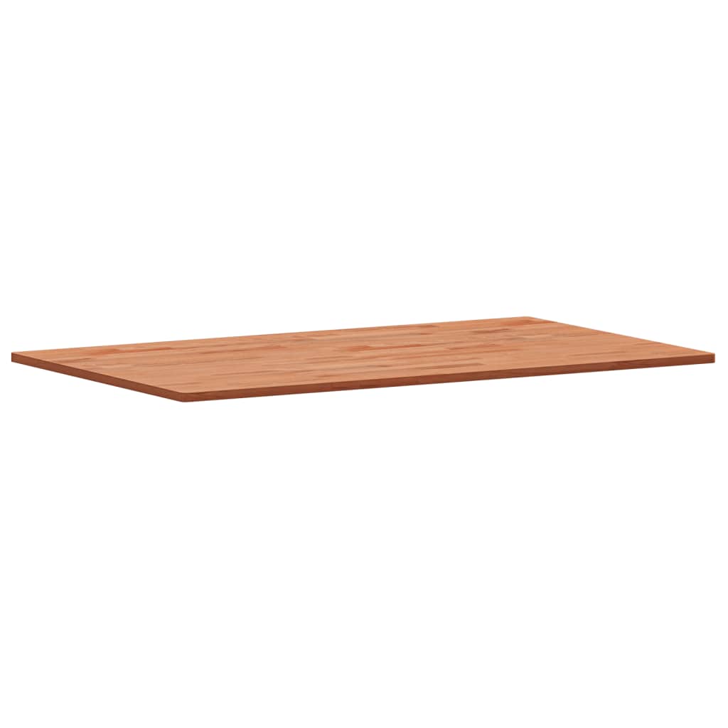 Table Top 100x60x1.5 cm Rectangular Solid Wood Beech