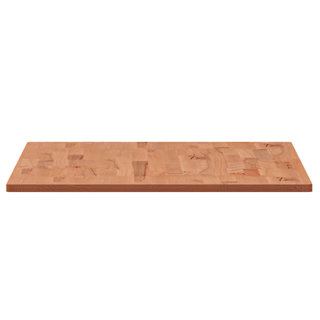 Table Top 100x60x1.5 cm Rectangular Solid Wood Beech