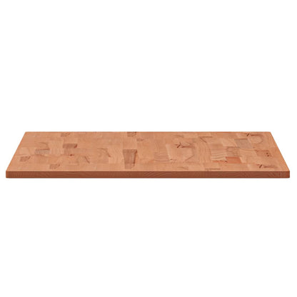Table Top 100x60x1.5 cm Rectangular Solid Wood Beech