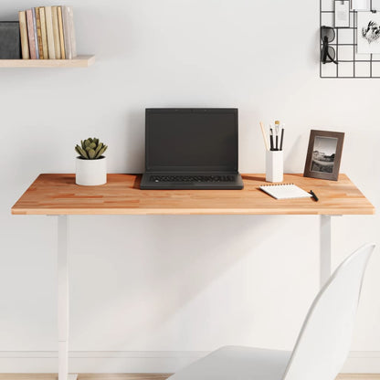 Table Top 100x60x1.5 cm Rectangular Solid Wood Beech