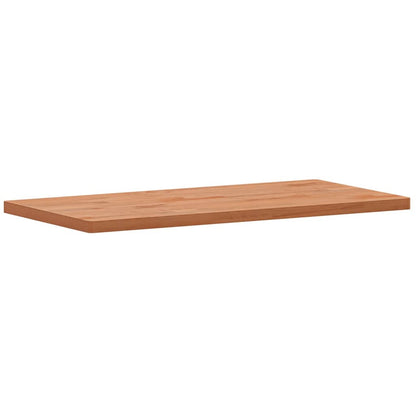 Table Top 80x40x2.5 cm Rectangular Solid Wood Beech