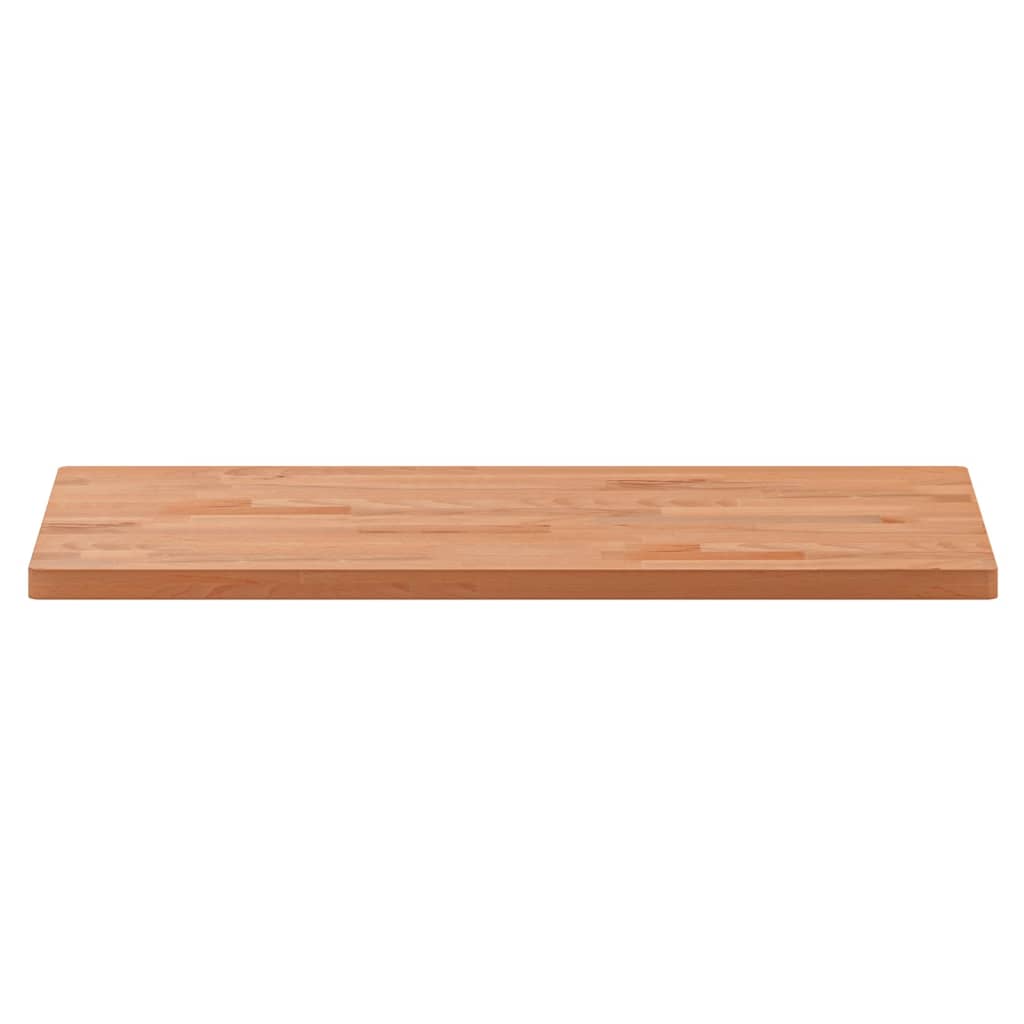 Table Top 80x40x2.5 cm Rectangular Solid Wood Beech
