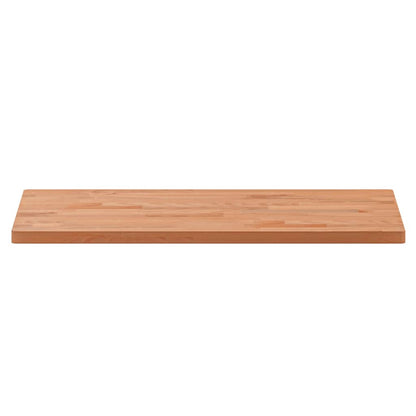 Table Top 80x40x2.5 cm Rectangular Solid Wood Beech