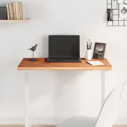 Table Top 80x40x2.5 cm Rectangular Solid Wood Beech