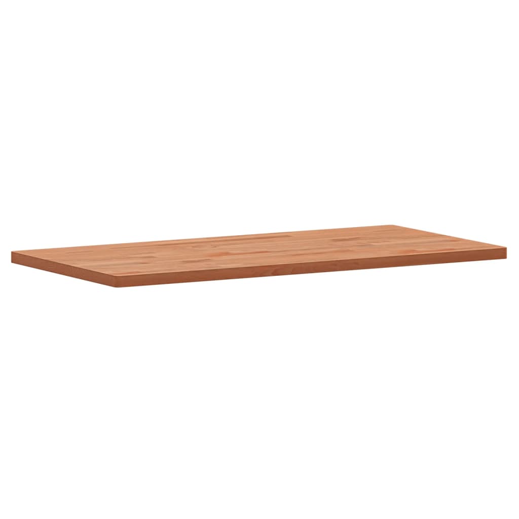 Table Top 100x50x2.5 cm Rectangular Solid Wood Beech
