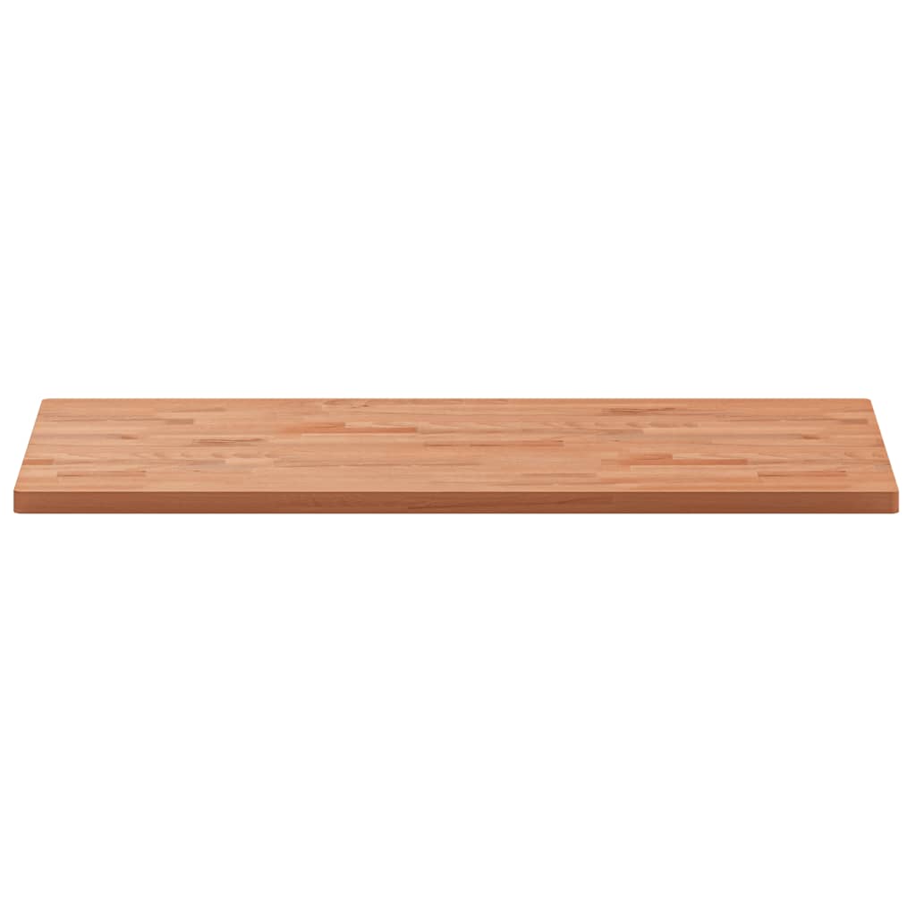 Table Top 100x50x2.5 cm Rectangular Solid Wood Beech
