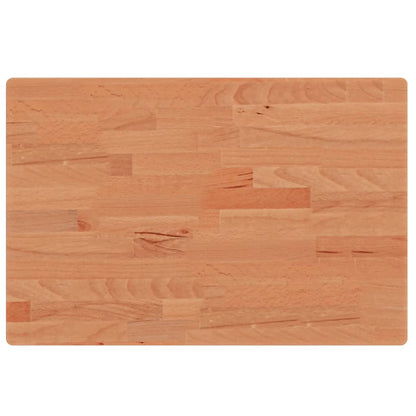 Table Top 60x40x2.5 cm Rectangular Solid Wood Beech