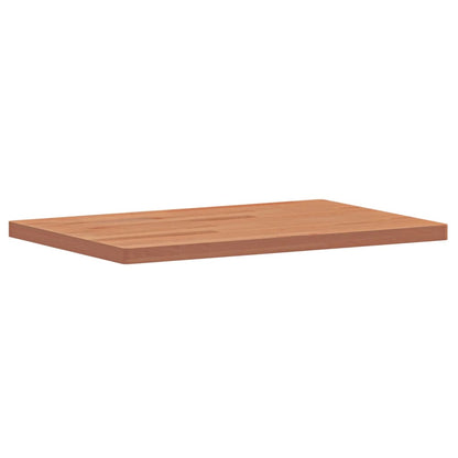 Table Top 60x40x2.5 cm Rectangular Solid Wood Beech